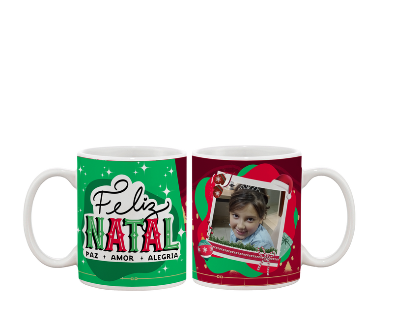 Caneca Natalina com foto