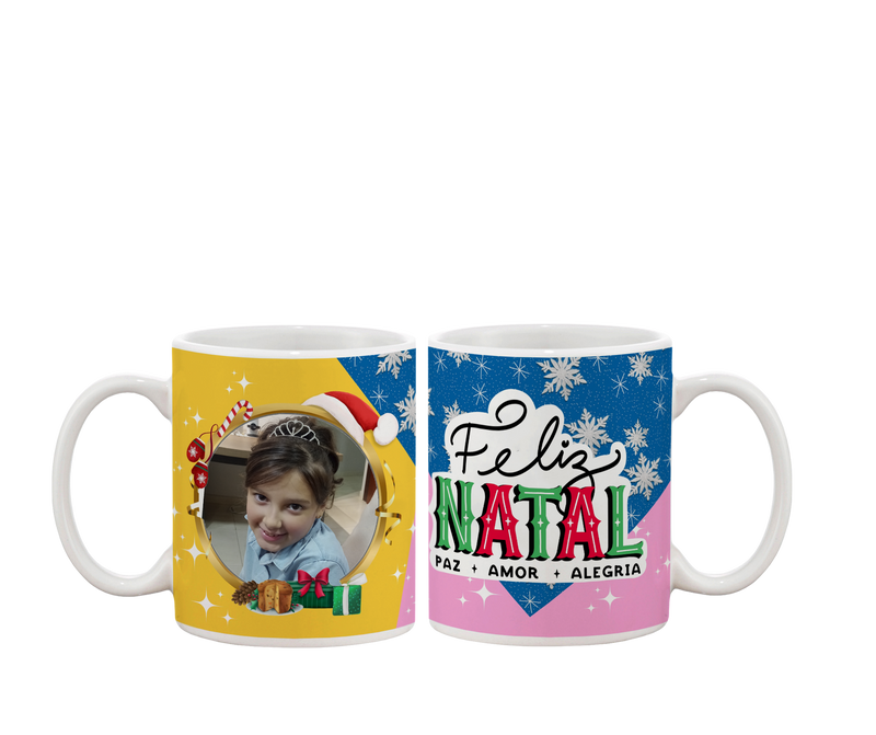 Caneca Natalina com foto