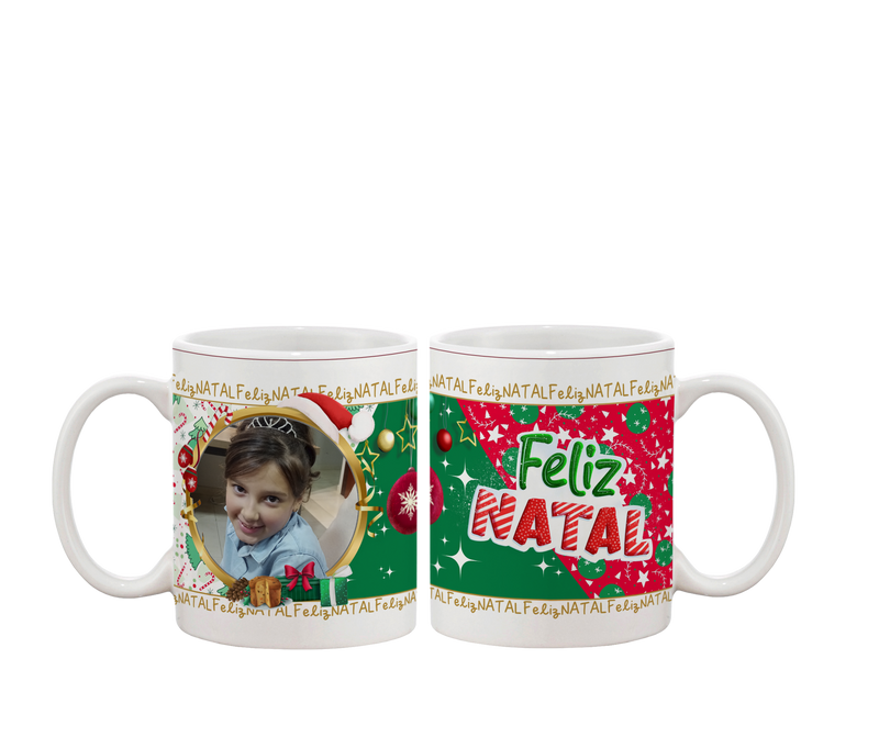 Caneca Natalina com foto